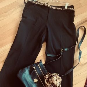 WHBM Black All Season Slim Bootcut Pants Size 12